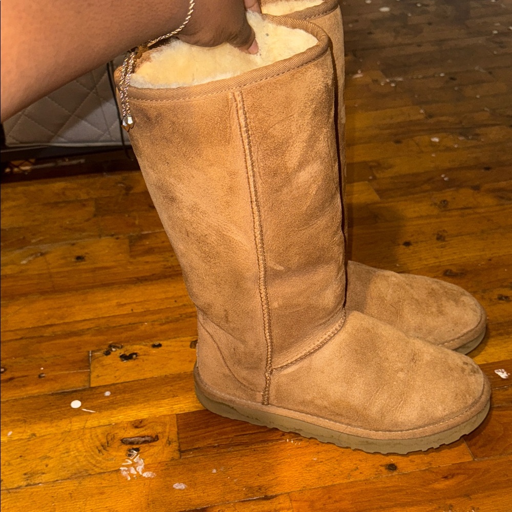UGG Classic Tan Boots with Shearling